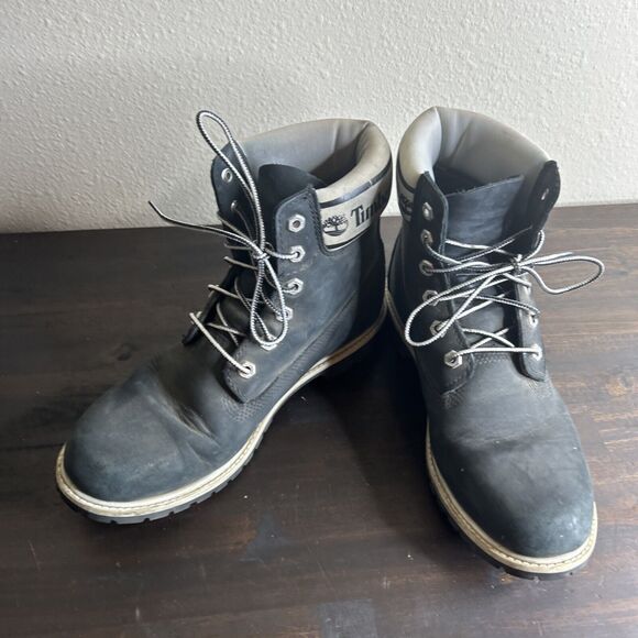 Timberland Earthkeeper Bethel Tall Black Leather and Suede Boots 20668 6.5 - Picture 2 of 16